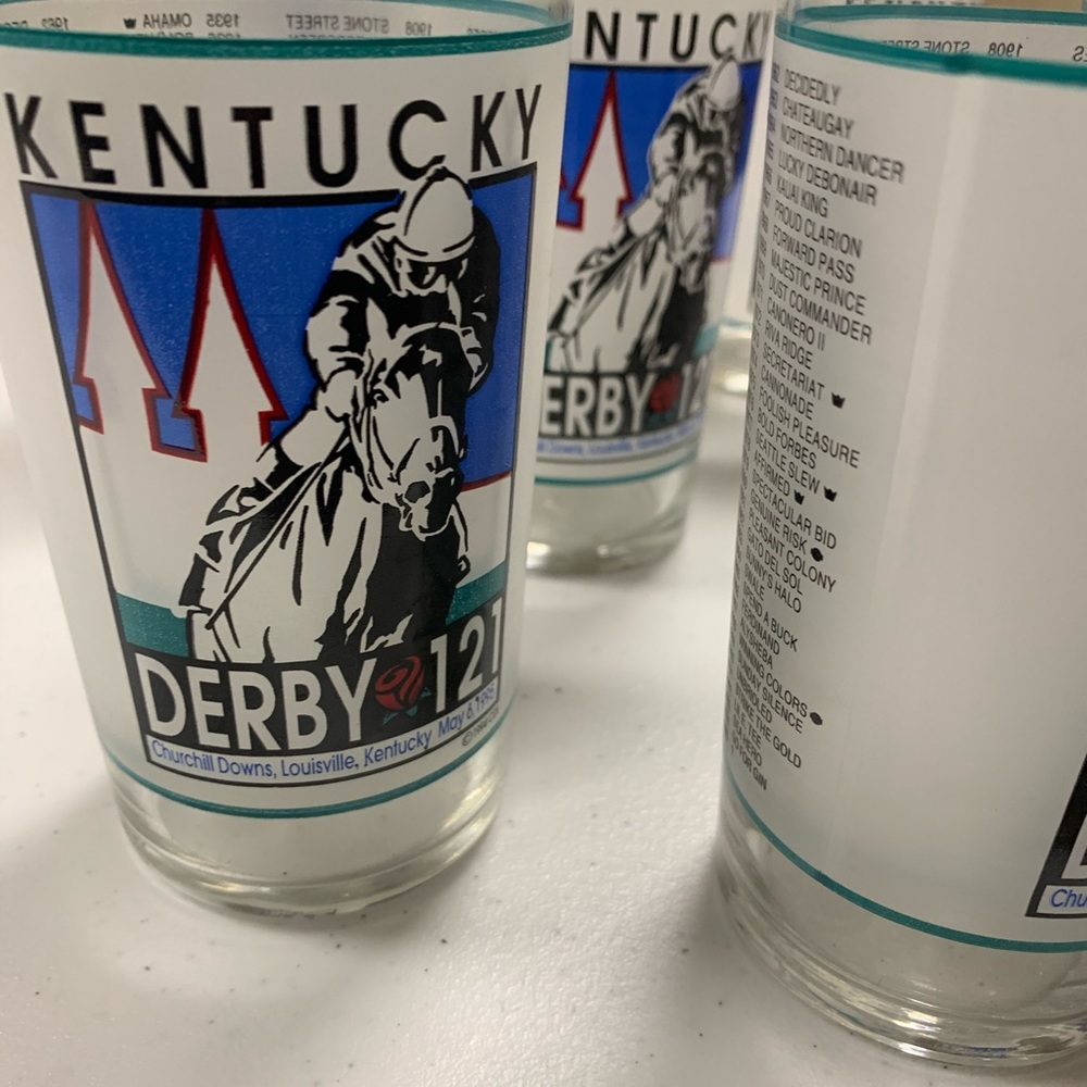 Kentucky Derby Glass 1995-96